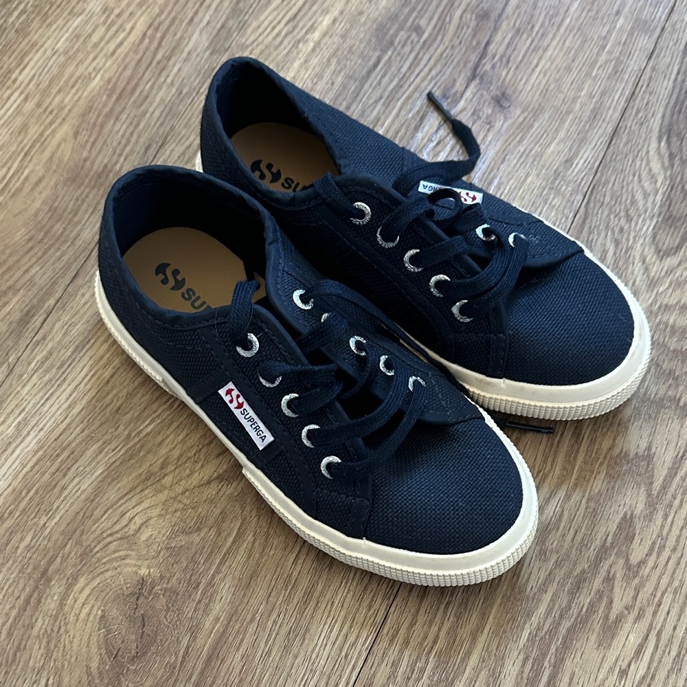 Superga Navy Canvas Sneakers